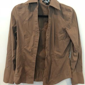 Olive green relaxed button up